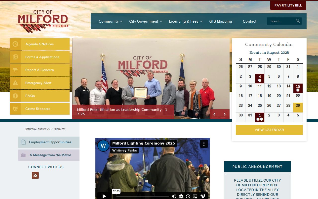 Milford court docket City of Milford community and government context