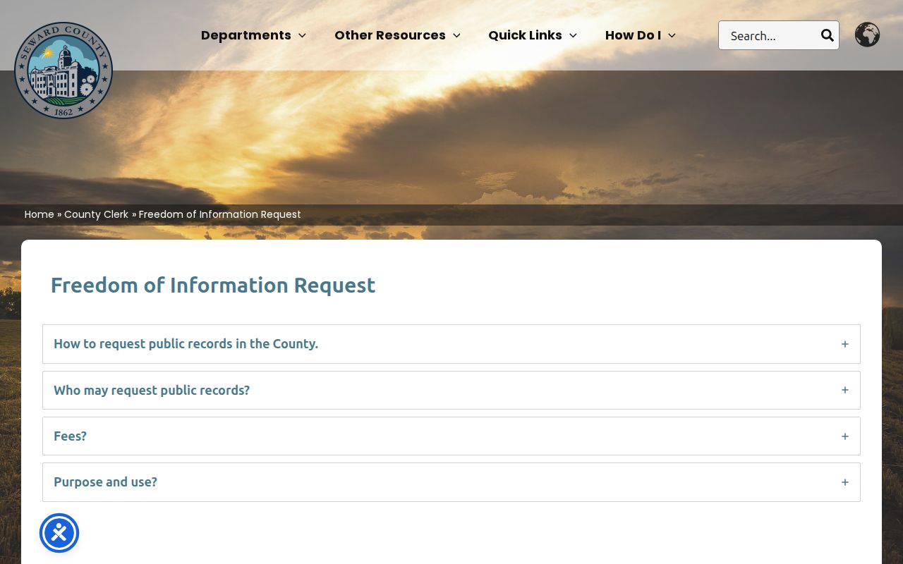 Seward court docket public-record request information from Seward County